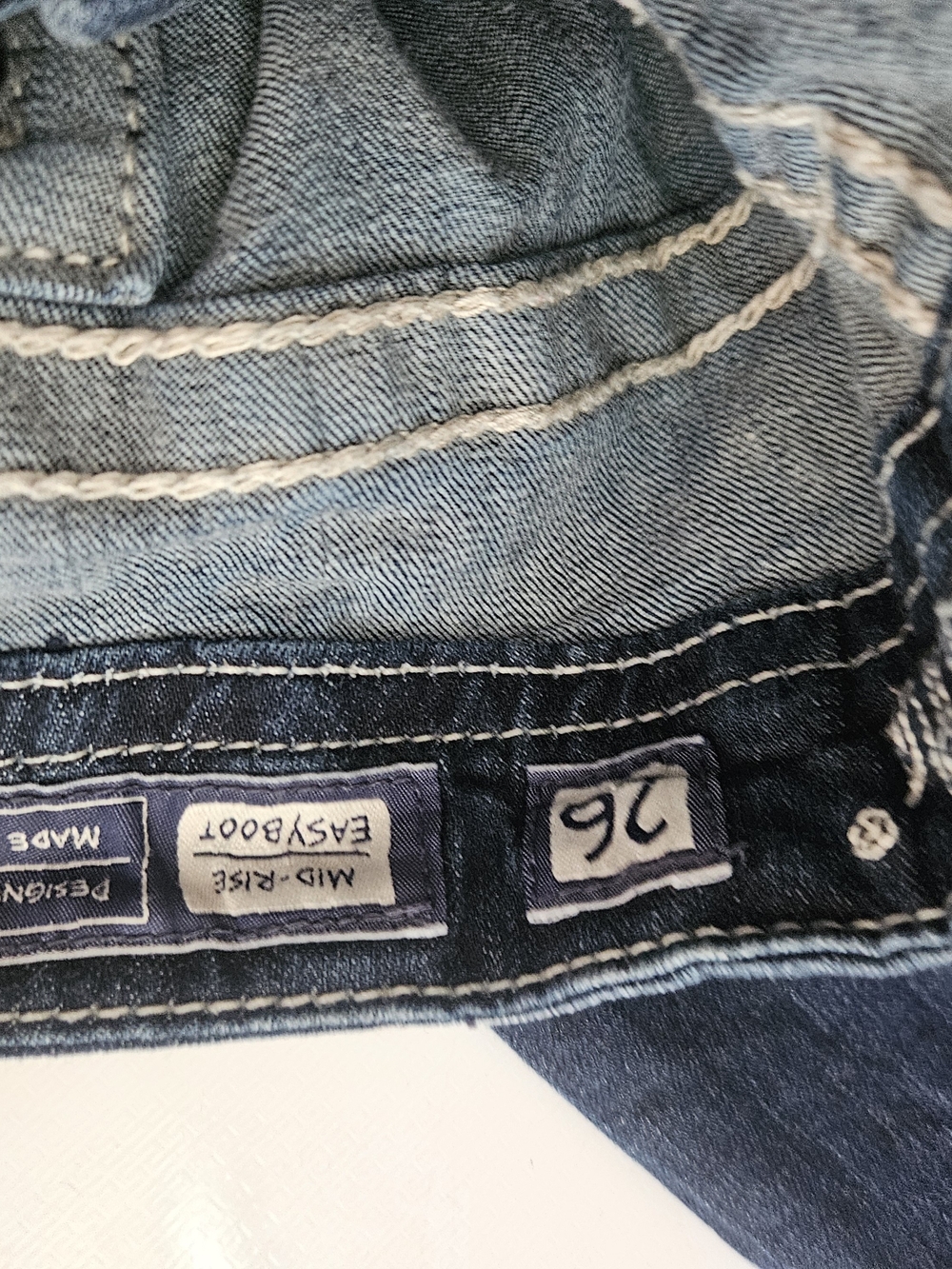 Miss Me Women's Skinny Jeans in Dark Blue with Embellished Back Pockets - Picture 5 of 6